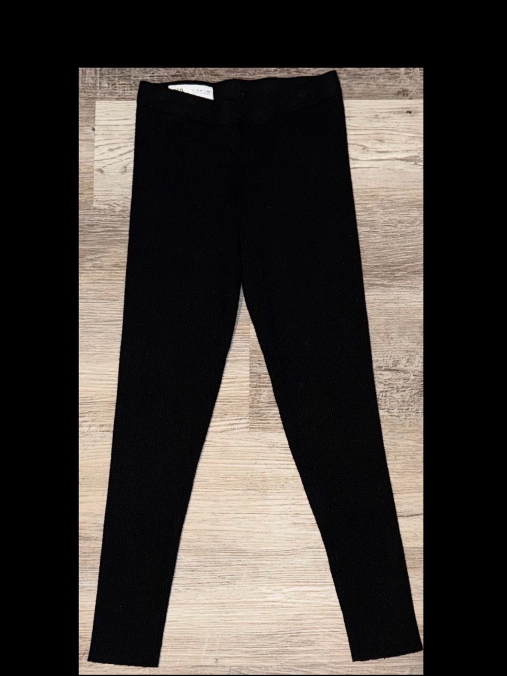 Girls Zara ribbed knit leggings Size 13/14 164CM